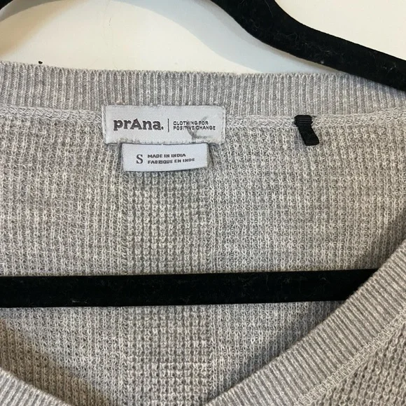 Prana Gray Knit Sweater Womens Small - Picture 4 of 7